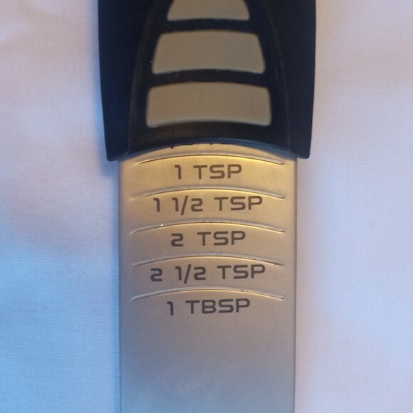 Kitchen Art Adjustable Measuring Spoon Steel, 1/2 TSP to 1 TBSP, Good Condition - Picture 2 of 5